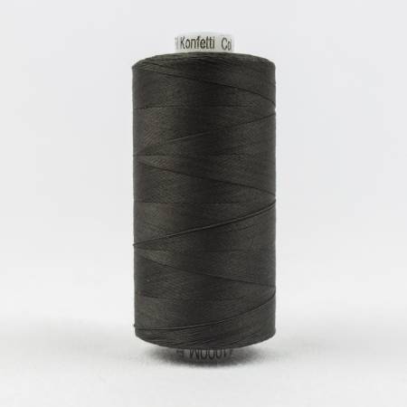 WonderFil Konfetti Thread 201 Soft Black  1000m