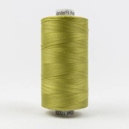 WonderFil Konfetti Thread 611 Brass Green  1000m