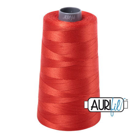 2245 Red Orange  - Aurifil 28wt Thread 3609yd