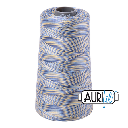 4649 Lemon Blueberry  - Aurifil 28wt Variegated Thread 3609yd