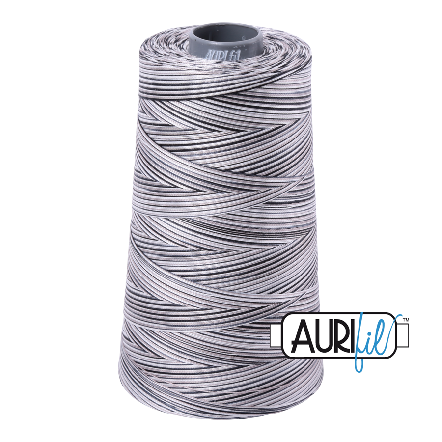 4652 Licorice Twist  - Aurifil 28wt Variegated Thread 3609yd