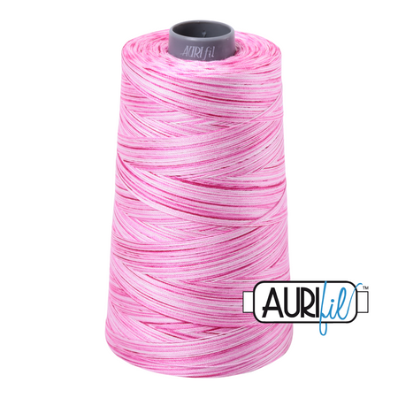 4660 Pink Taffy  - Aurifil 28wt Variegated Thread 3609yd