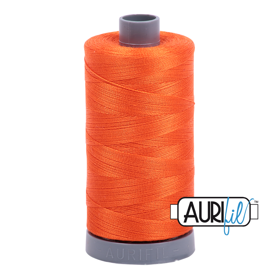 1104 Neon Orange  - Aurifil 28wt Thread 820yd Spool