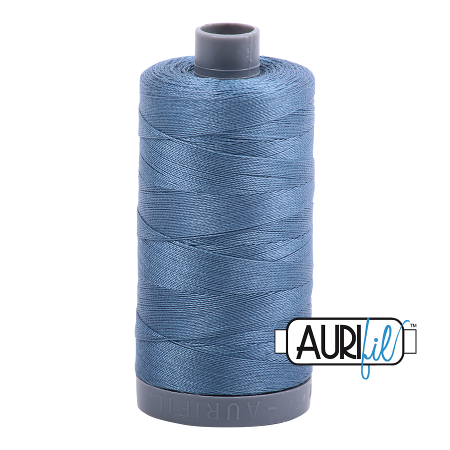 1126 Blue Grey  - Aurifil 28wt Thread 820yd Spool