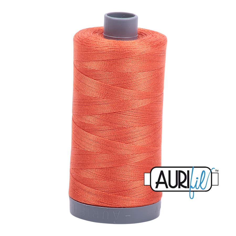 1154 Dusty Orange  - Aurifil 28wt Thread 820yd Spool