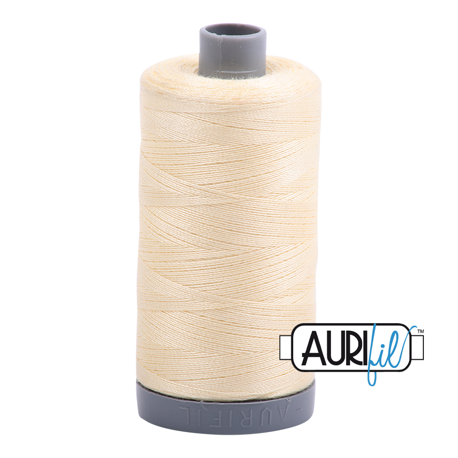 2110 Light Lemon  - Aurifil 28wt Thread 820yd Spool