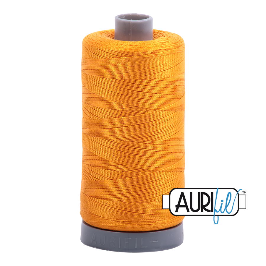2145 Yellow Orange  - Aurifil 28wt Thread 820yd Spool