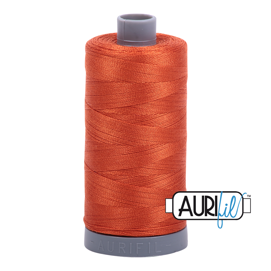 2240 Rusty Orange  - Aurifil 28wt Thread 820yd Spool