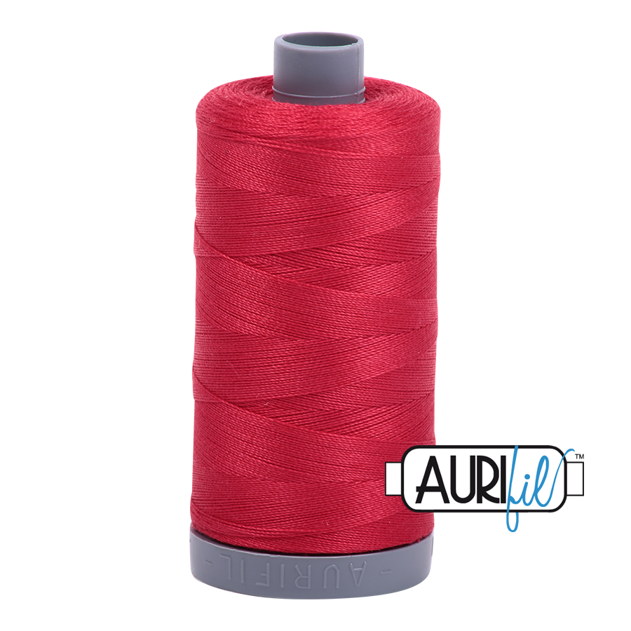 2250 Red  - Aurifil 28wt Thread 820yd Spool