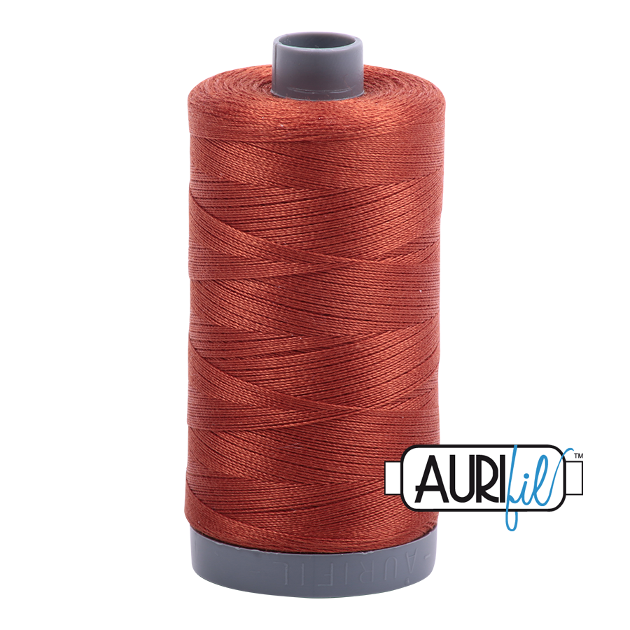 2350 Copper  - Aurifil 28wt Thread 820yd Spool