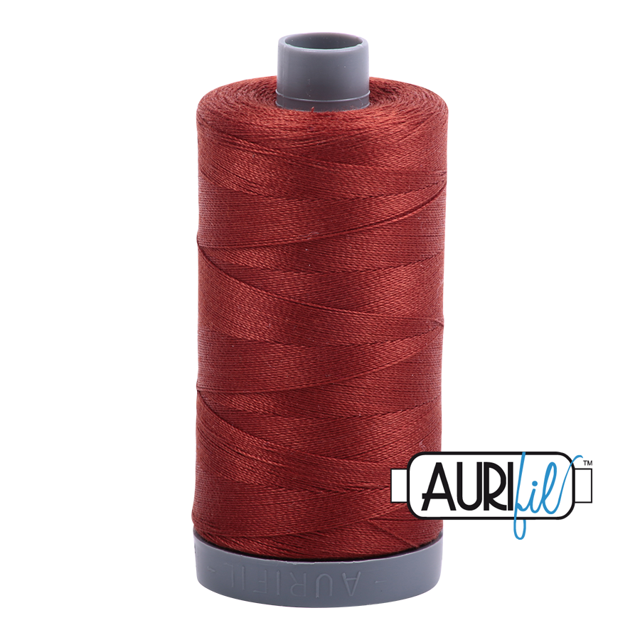 2355 Rust  - Aurifil 28wt Thread 820yd Spool