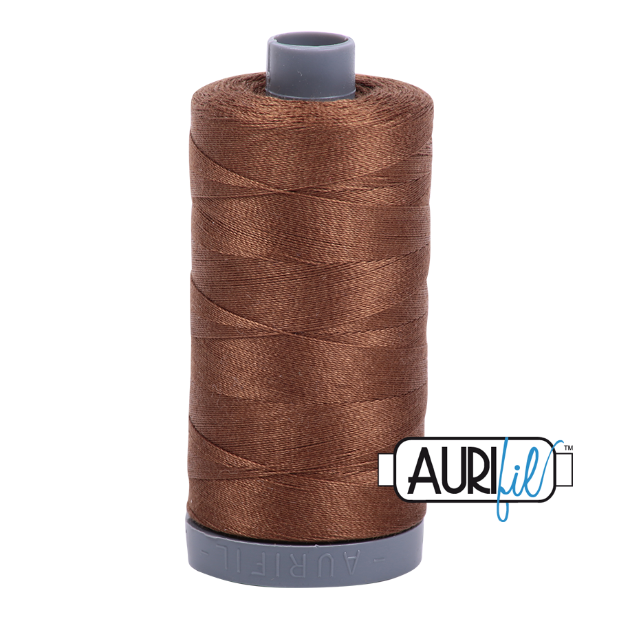 2372 Dark Antique Gold  - Aurifil 28wt Thread 820yd Spool