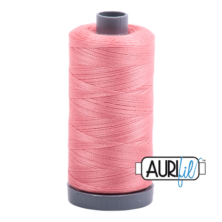 2435 Peachy Pink  - Aurifil 28wt Thread 820yd Spool