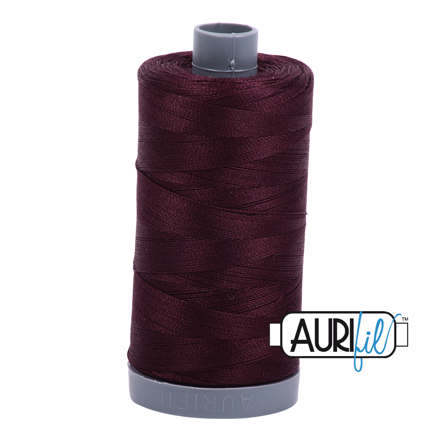 2465 Dark Burgundy  - Aurifil 28wt Thread 820yd Spool