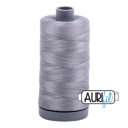 2605 Grey  - Aurifil 28wt Thread 820yd Spool