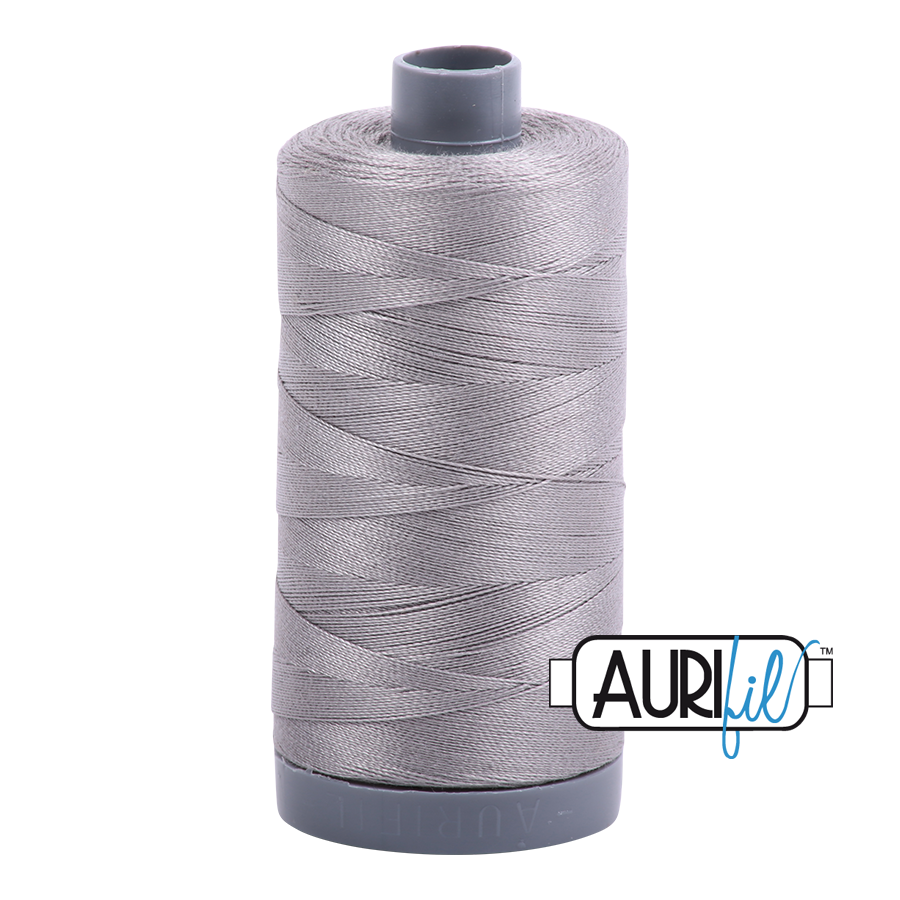 Stainless Steel #2620 - Aurifil 28wt Cotton Thread – Red Rock Threads