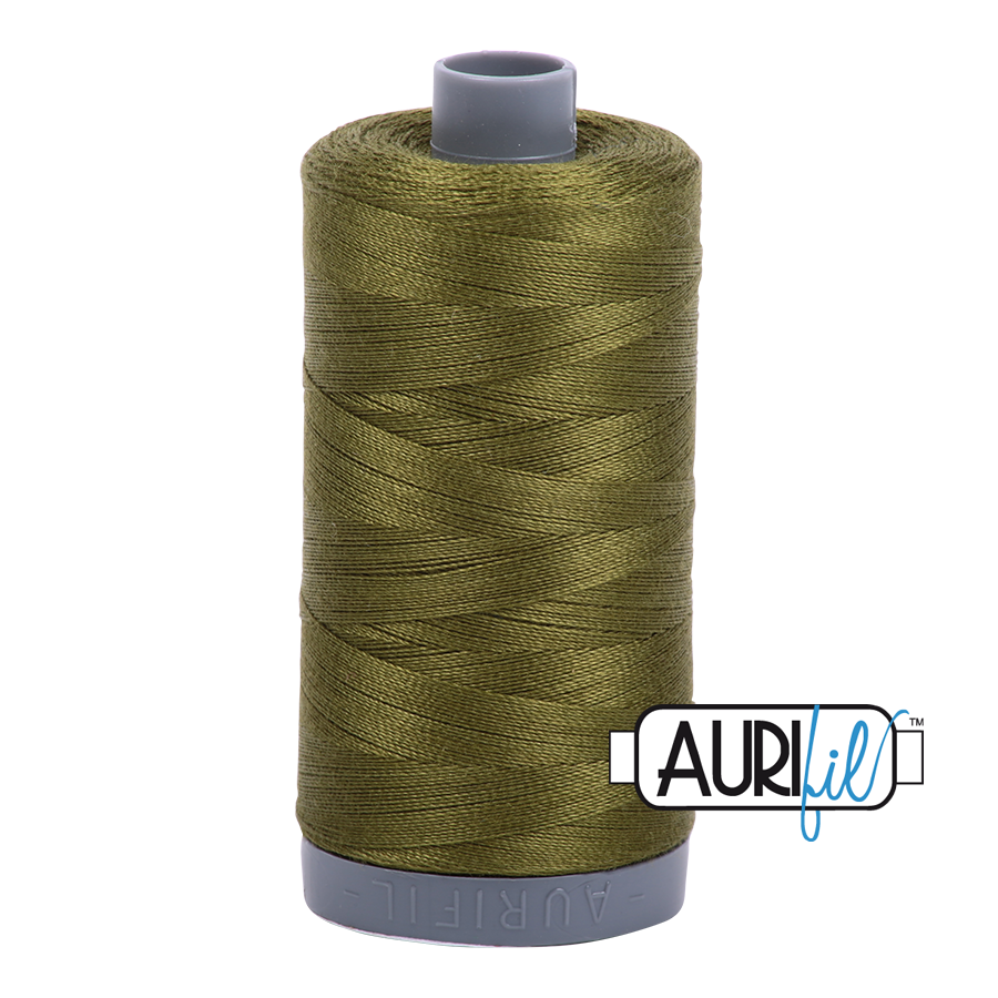 2887 Olive  - Aurifil 28wt Thread 820yd Spool