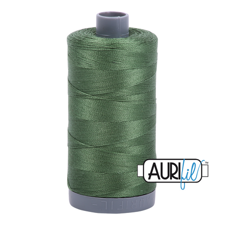 2890 Dark Grass Green  - Aurifil 28wt Thread 820yd Spool