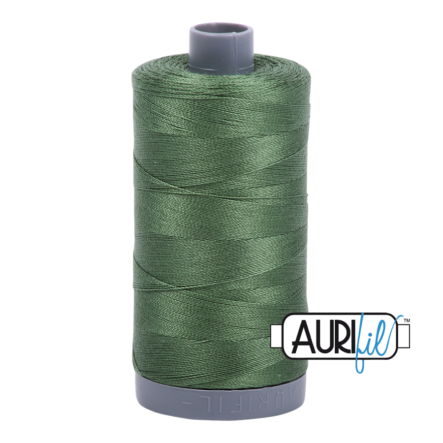 2890 Dark Grass Green  - Aurifil 28wt Thread 820yd Spool