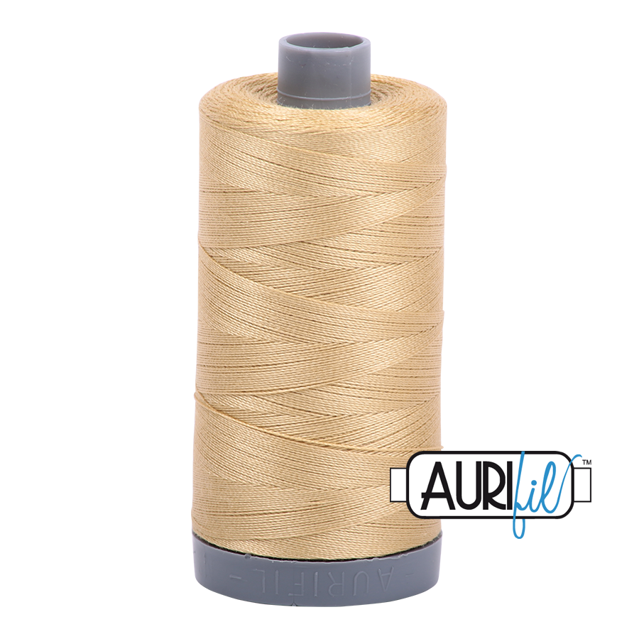 2915 Very Light Brass  - Aurifil 28wt Thread 820yd Spool