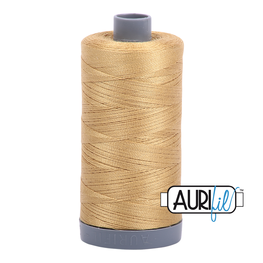 2920 Light Brass  - Aurifil 28wt Thread 820yd Spool