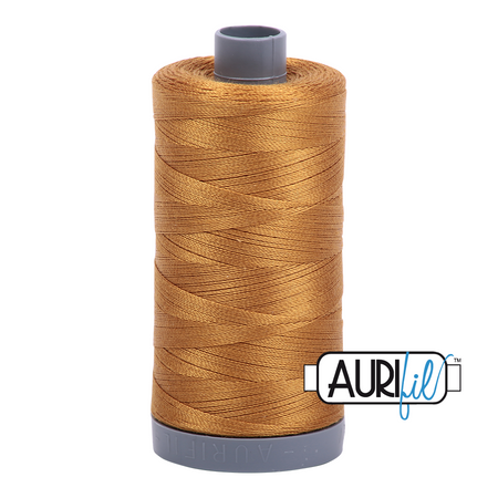 2975 Brass  - Aurifil 28wt Thread 820yd Spool