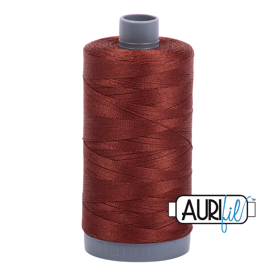 4012 Copper Brown  - Aurifil 28wt Thread 820yd Spool