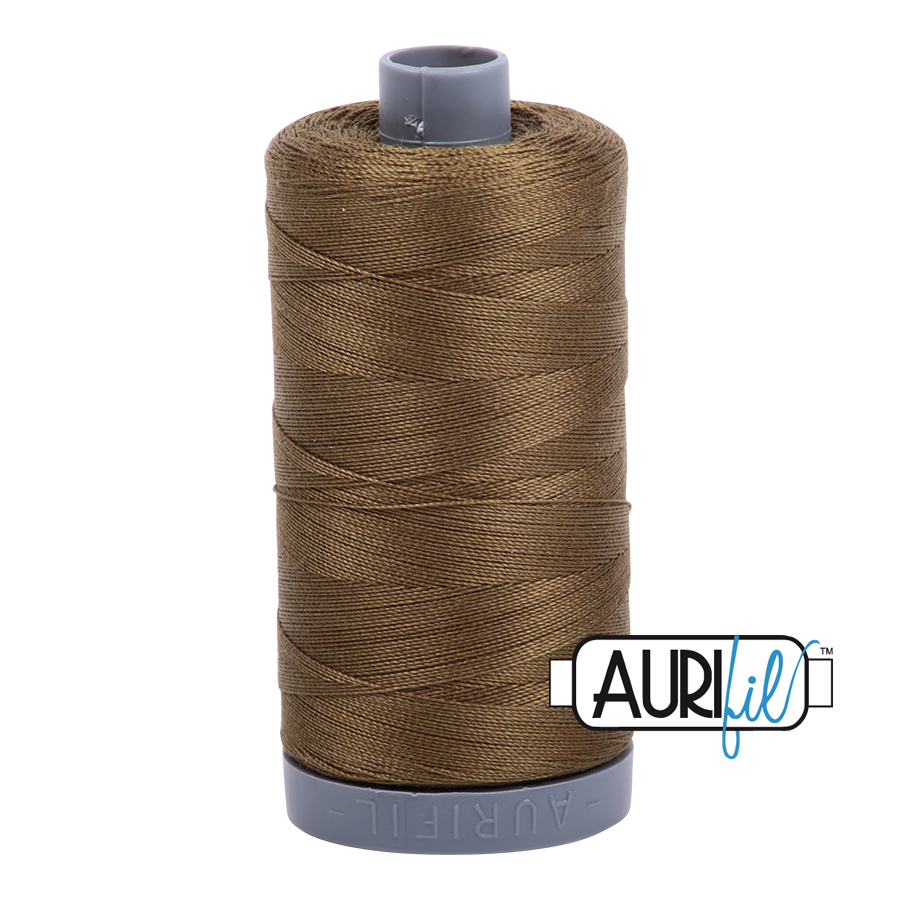 4173 Dark Olive  - Aurifil 28wt Thread 820yd Spool