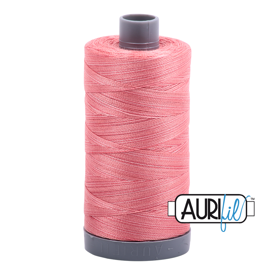 4250 Flamingo  - Aurifil 28wt Variegated Thread 820yd