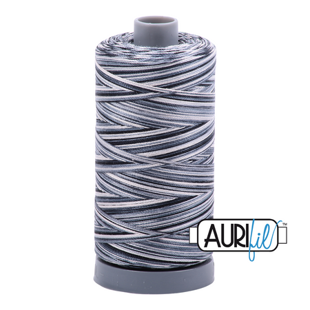 4665 Graphite  - Aurifil 28wt Variegated Thread 820yd