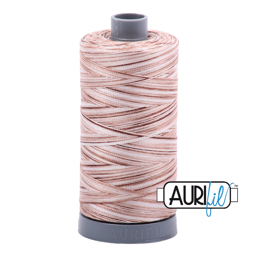 4666 Biscotti  - Aurifil 28wt Variegated Thread 820yd