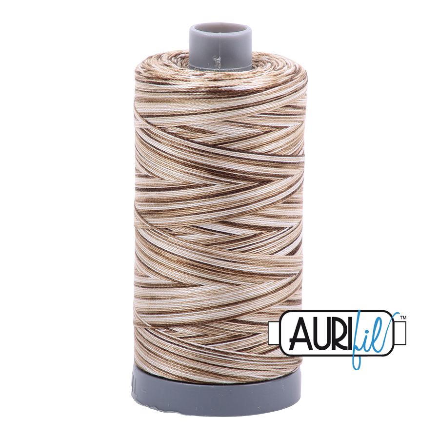 4667 Nutty Nougat  - Aurifil 28wt Variegated Thread 820yd