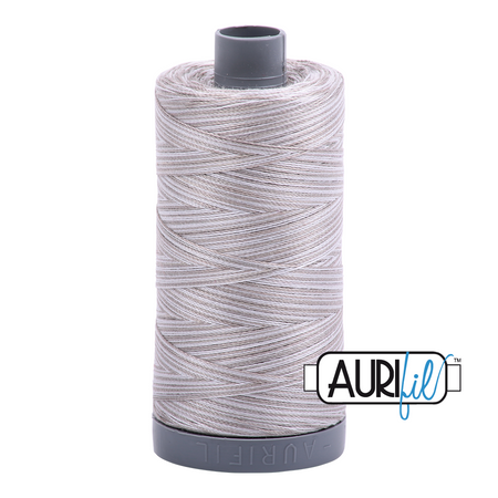 4670 Silver Fox  - Aurifil 28wt Variegated Thread 820yd