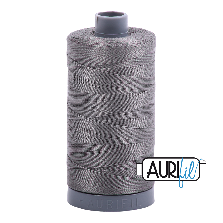 5004 Grey Smoke  - Aurifil 28wt Thread 820yd Spool