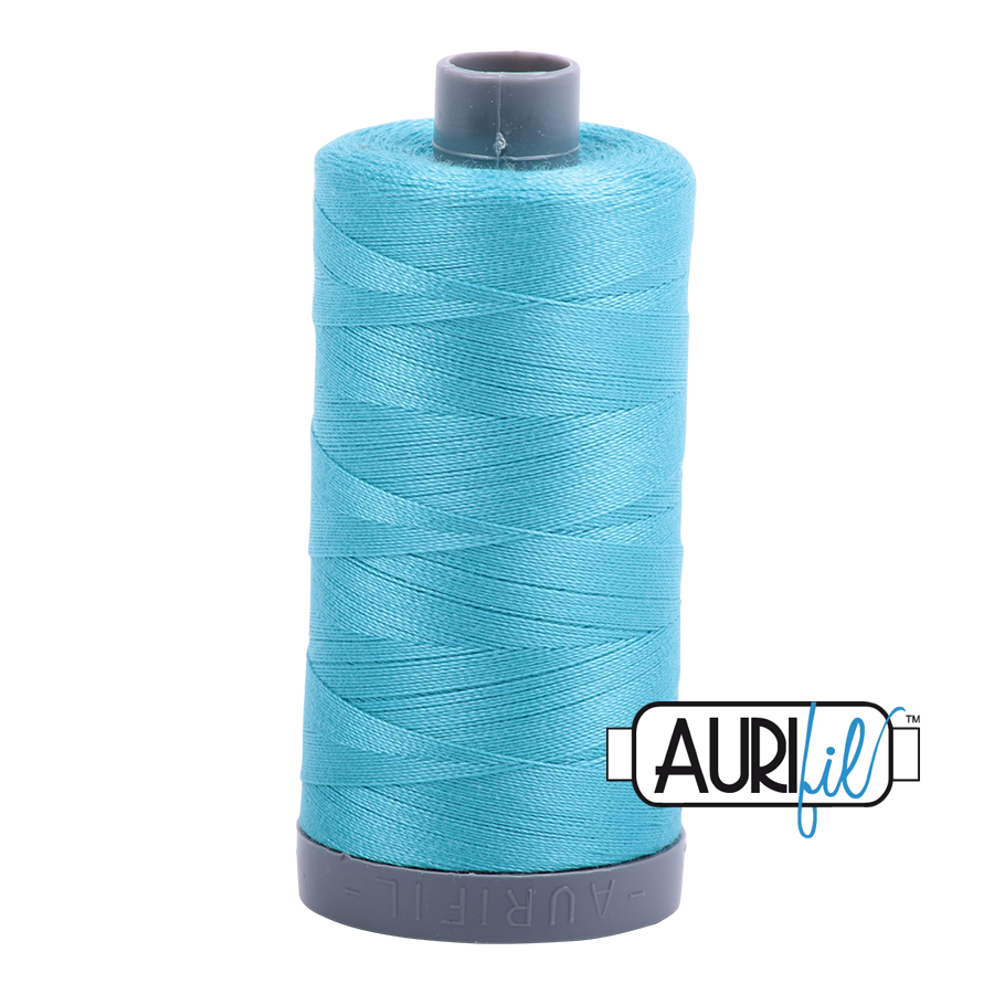 5005 Medium Turquoise  - Aurifil 28wt Thread 820yd Spool