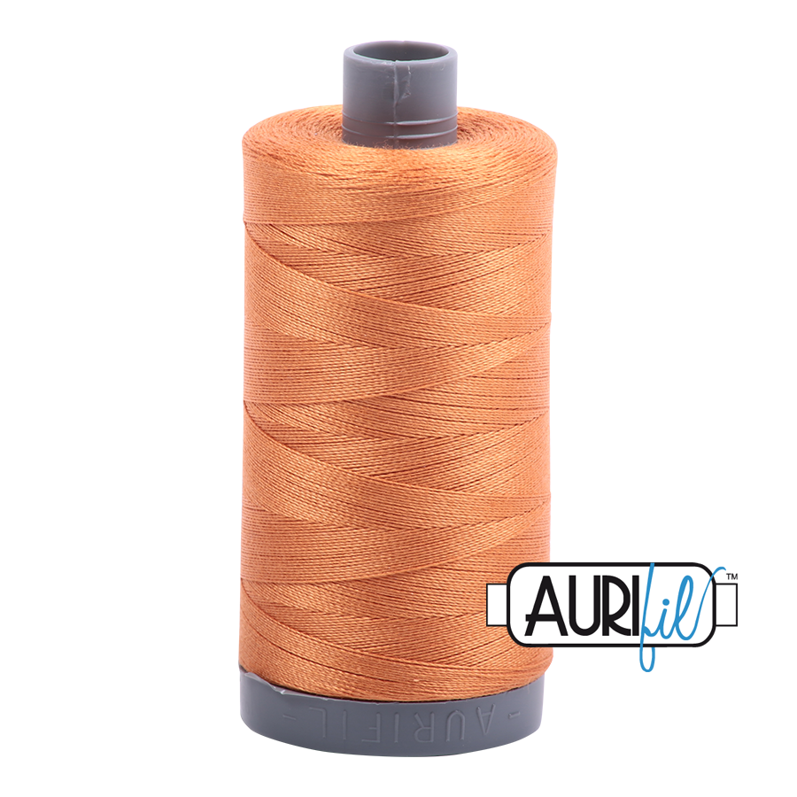 5009 Medium Orange  - Aurifil 28wt Thread 820yd Spool