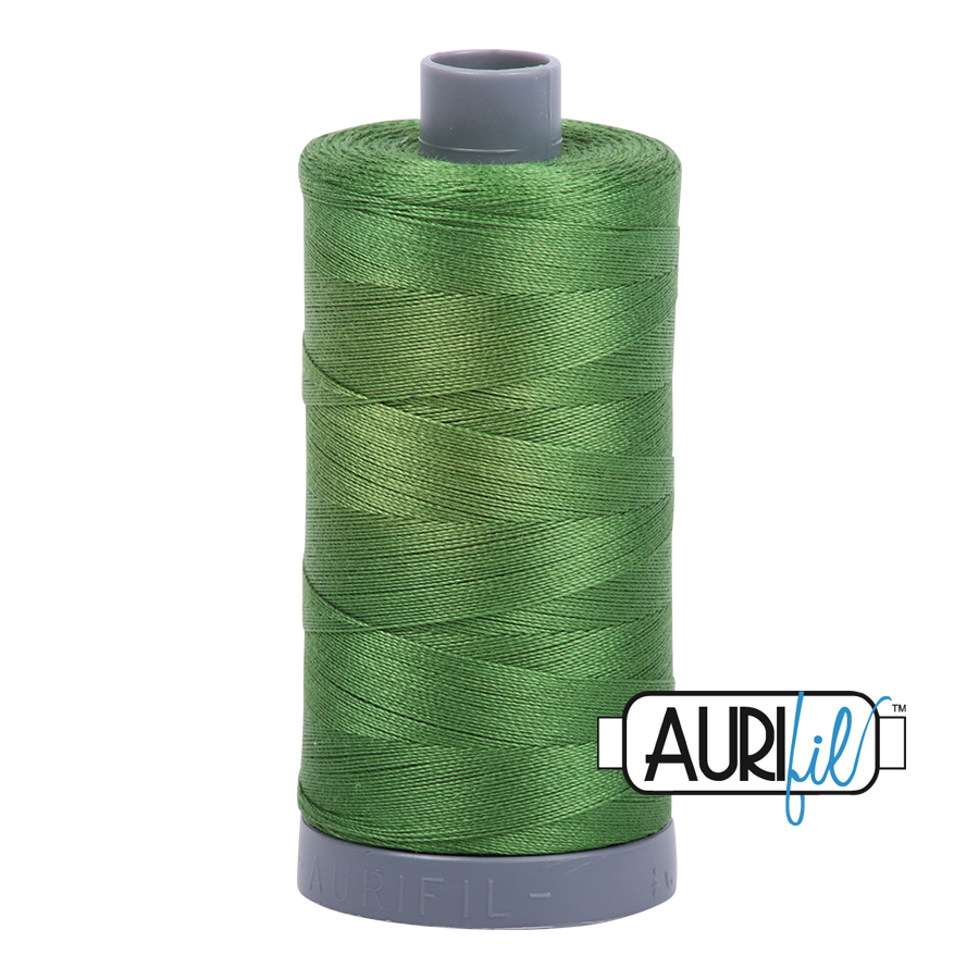 5018 Grass Green  - Aurifil 28wt Thread 820yd Spool