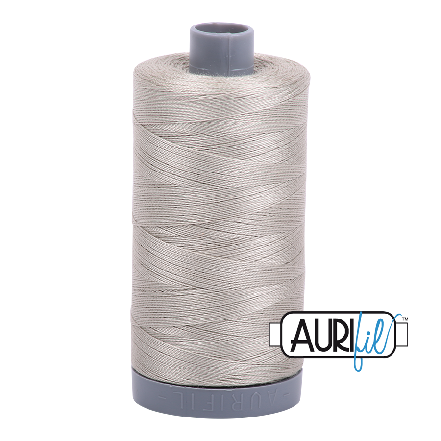 5021 Light Grey  - Aurifil 28wt Thread 820yd Spool