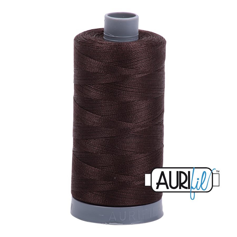 5024 Dark Brown  - Aurifil 28wt Thread 820yd Spool