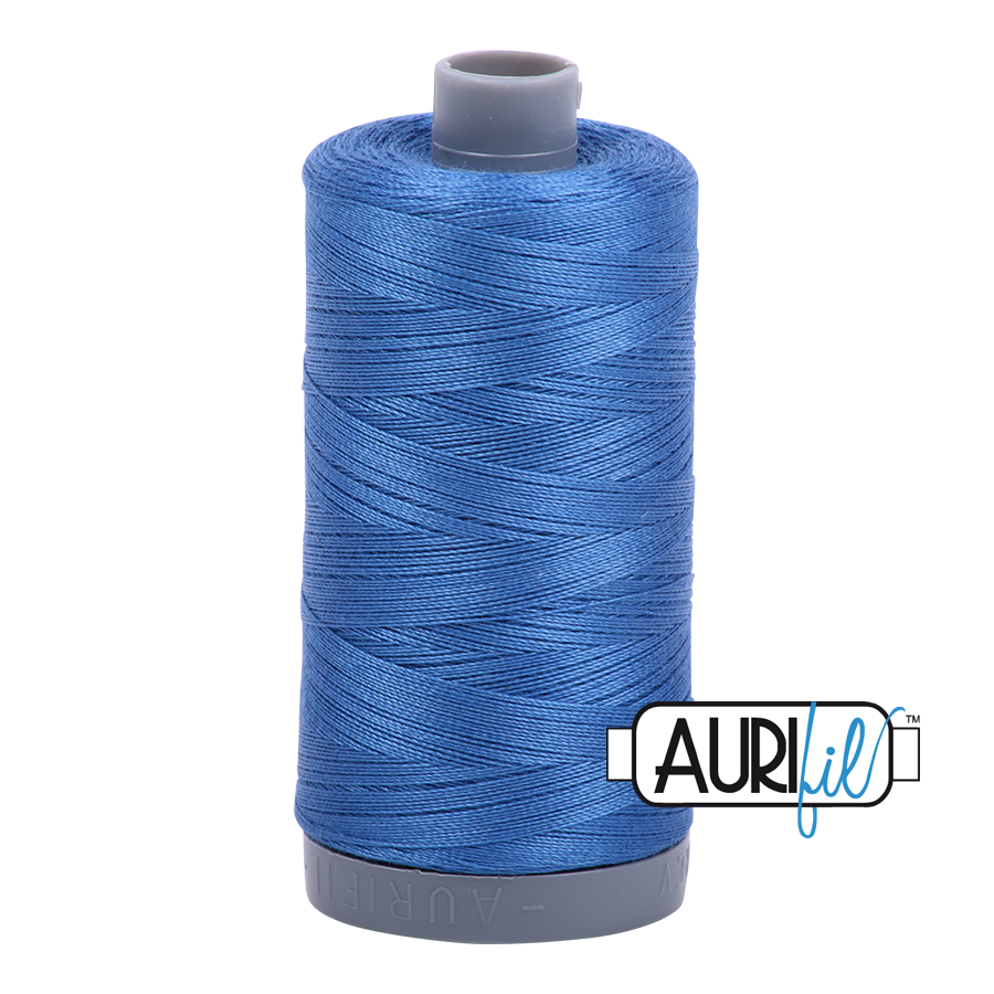 6738 Peacock Blue  - Aurifil 28wt Thread 820yd Spool