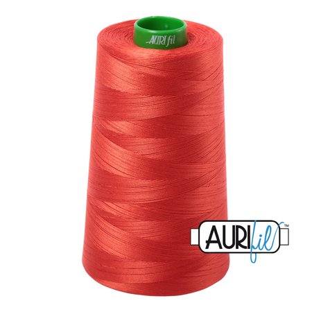 2245 Red Orange  - Aurifil 40wt Thread 5140yd