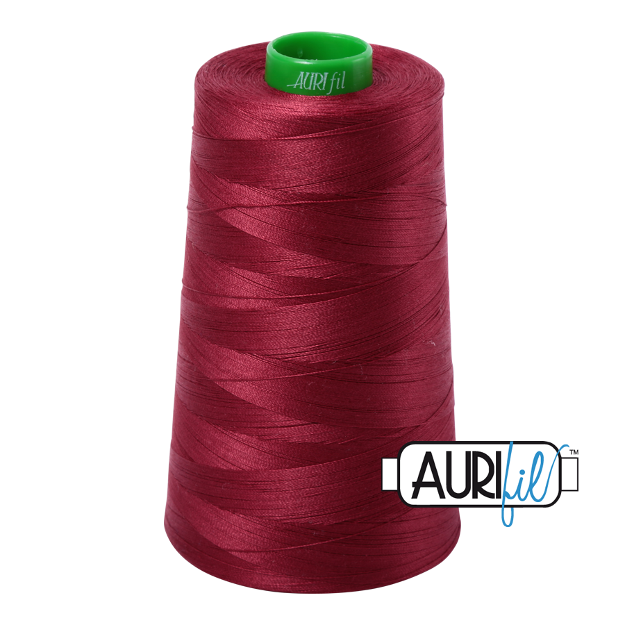 2460 Dark Carmine Red  - Aurifil 40wt Thread 5140yd