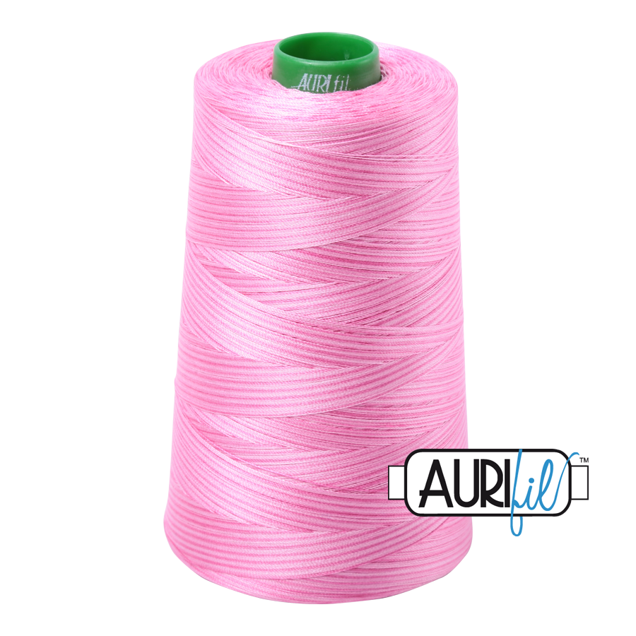 3660 Bubblegum  - Aurifil 40wt Variegated Thread 5140yd