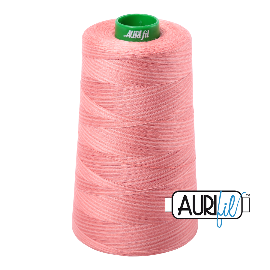 4250 Flamingo  - Aurifil 40wt Variegated Thread 5140yd