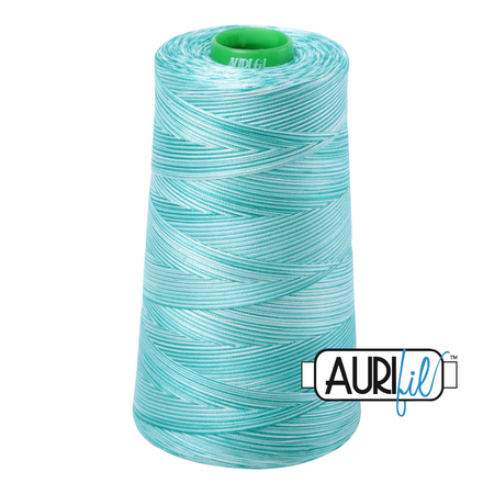 4654 Seamist  - Aurifil 40wt Variegated Thread 5140yd