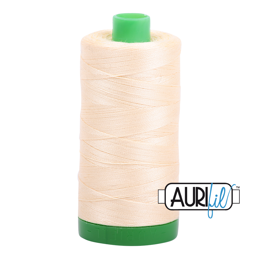 2123 Butter  - Aurifil 40wt Thread 1094yd