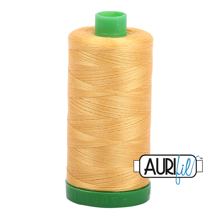 Aurifil 40wt Cotton Thread - Spun Gold #2134 – Red Rock Threads