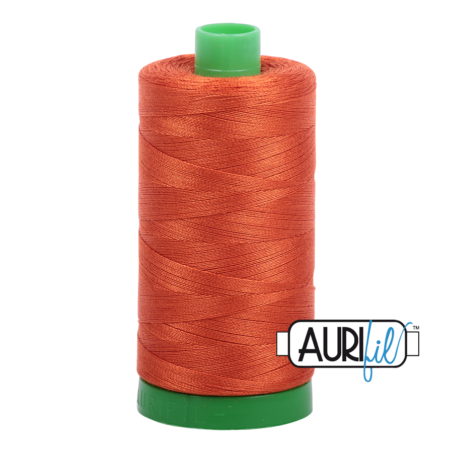 2240 Rusty Orange  - Aurifil 40wt Thread 1094yd