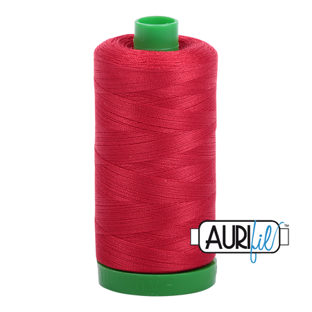 2250 Red  - Aurifil 40wt Thread 1094yd