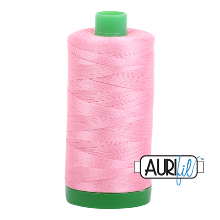 2425 Bright Pink  - Aurifil 40wt Thread 1094yd